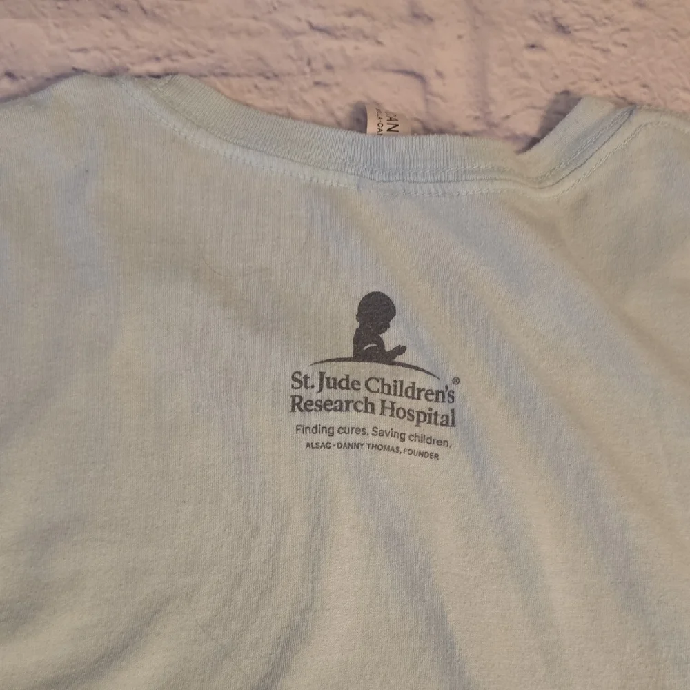 Bella Canvas Soft Blue T-Shirt - Picture 5 of 6